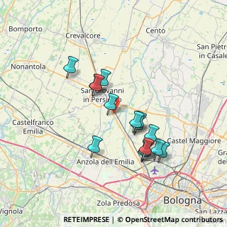 Mappa Via Davia, 40017 San Giovanni in Persiceto BO, Italia (6.428)