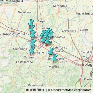 Mappa Strada Vaciglio Sud, 41126 Modena MO, Italia (9.97357)