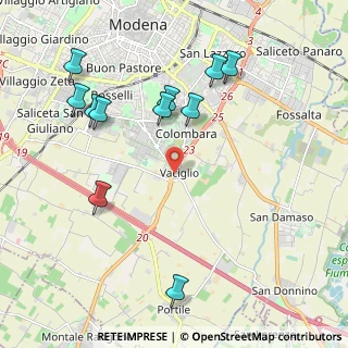 Mappa Strada Vaciglio Sud, 41126 Modena MO, Italia (2.30364)