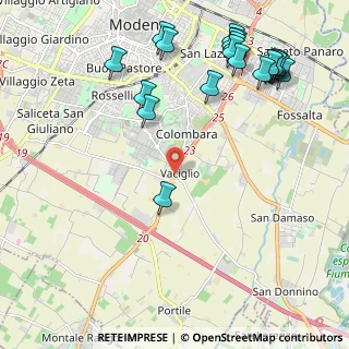 Mappa Strada Vaciglio Sud, 41126 Modena MO, Italia (2.7655)