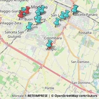 Mappa Strada Vaciglio Sud, 41126 Modena MO, Italia (2.92125)