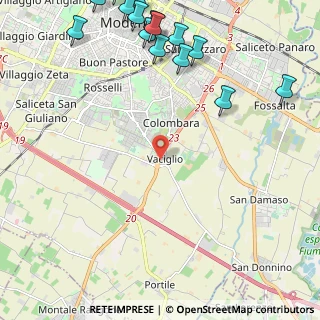 Mappa Strada Vaciglio Sud, 41126 Modena MO, Italia (3.29333)