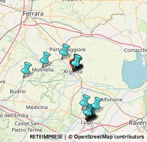Mappa Piazza Guglielmo Marconi, 44011 Argenta FE, Italia (12.9555)