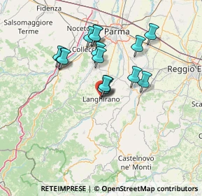 Mappa Via Arturo Toscanini, 43013 Langhirano PR, Italia (11.806)