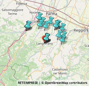 Mappa Via Arturo Toscanini, 43013 Langhirano PR, Italia (9.46)