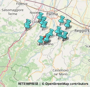 Mappa Via Arturo Toscanini, 43013 Langhirano PR, Italia (11.01833)
