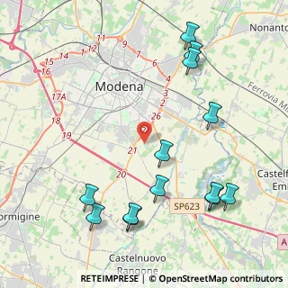 Mappa Strada Collegarola, 41100 Modena MO, Italia (5.06077)