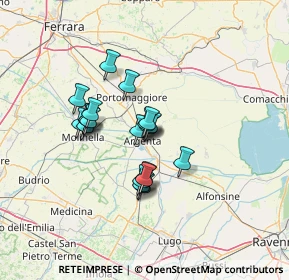 Mappa Via Pietro Paolo Travasoni, 44011 Argenta FE, Italia (9.9965)