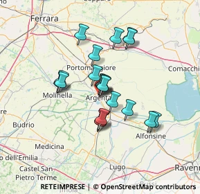 Mappa Via Pietro Paolo Travasoni, 44011 Argenta FE, Italia (10.483)