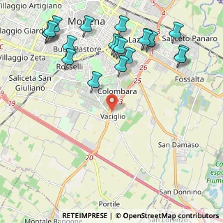 Mappa Via Messina, 41126 Modena MO, Italia (2.6935)