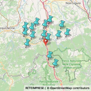 Mappa A26 - Autostrada dei Trafori, 15076 Ovada AL, Italia (6.89867)