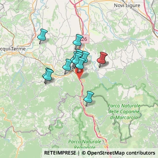 Mappa A26 - Autostrada dei Trafori, 15076 Ovada AL, Italia (4.86143)