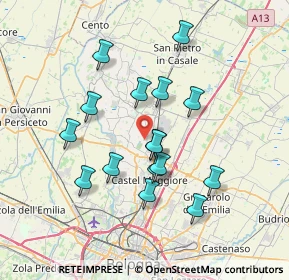Mappa 40050 Argelato BO, Italia (6.55875)