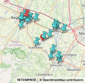 Mappa Via Spallanzani, 42019 Arceto RE, Italia (7.562)