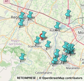 Mappa Via Spallanzani, 42019 Arceto RE, Italia (9.197)