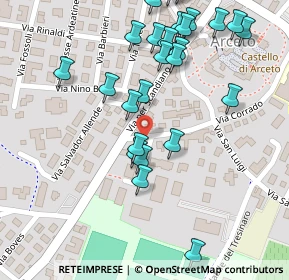 Mappa Via Spallanzani, 42019 Arceto RE, Italia (0.13462)