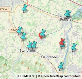 Mappa Via Spallanzani, 42019 Arceto RE, Italia (4.55583)