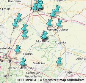 Mappa Viale E. Toti, 40062 Molinella BO, Italia (17.5375)