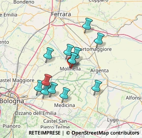 Mappa Viale E. Toti, 40062 Molinella BO, Italia (11.56)
