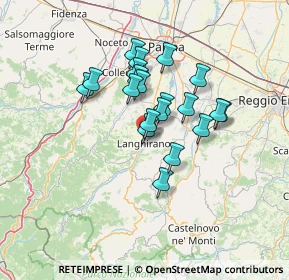 Mappa Via Volontari del Sangue, 43013 Langhirano PR, Italia (10.5225)