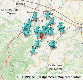 Mappa Via Volontari del Sangue, 43013 Langhirano PR, Italia (10.6375)