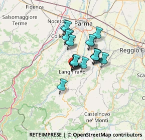 Mappa Via Volontari del Sangue, 43013 Langhirano PR, Italia (8.756)