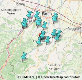 Mappa Via Volontari del Sangue, 43013 Langhirano PR, Italia (11.14263)