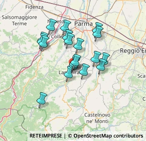 Mappa Via Renzo Pezzani, 43013 Langhirano PR, Italia (11.14947)