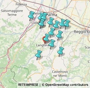 Mappa Via Renzo Pezzani, 43013 Langhirano PR, Italia (11.488)