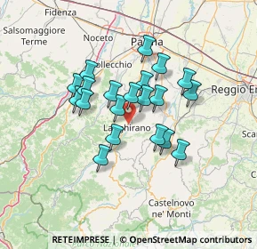 Mappa Via Renzo Pezzani, 43013 Langhirano PR, Italia (10.6485)