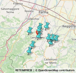 Mappa Via Renzo Pezzani, 43013 Langhirano PR, Italia (9.45818)