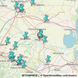 Mappa Via Natale Gaiba, 44011 Argenta FE, Italia (22.519)
