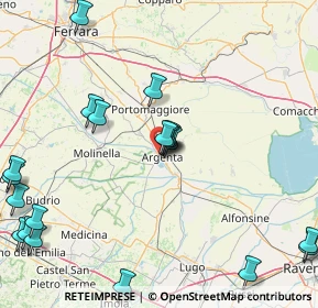 Mappa Via Natale Gaiba, 44011 Argenta FE, Italia (21.483)