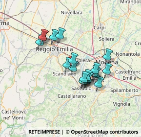 Mappa Via Sebastiano Corrado, 42019 Arceto RE, Italia (11.2595)