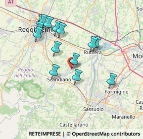 Mappa Via Sebastiano Corrado, 42019 Arceto RE, Italia (7.30571)