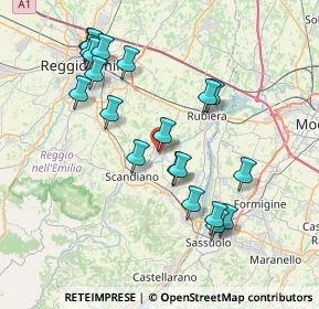 Mappa Via Sebastiano Corrado, 42019 Arceto RE, Italia (7.815)