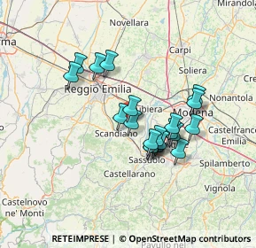 Mappa Via San Luigi, 42019 Arceto RE, Italia (11.1805)