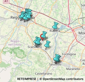 Mappa Via San Luigi, 42019 Arceto RE, Italia (8.051)