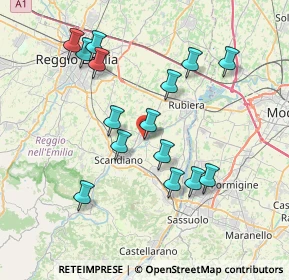Mappa Via San Luigi, 42019 Arceto RE, Italia (7.39133)