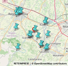 Mappa Via San Luigi, 42019 Arceto RE, Italia (7.7205)