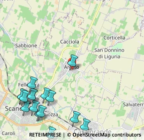 Mappa Via San Luigi, 42019 Arceto RE, Italia (3.0175)