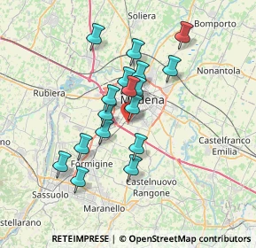 Mappa Stradello Poli, 41126 Modena MO, Italia (5.89353)