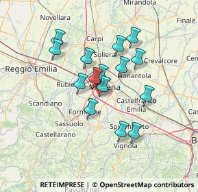 Mappa Stradello Poli, 41126 Modena MO, Italia (11.55933)