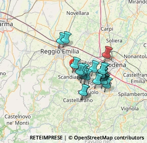 Mappa Via Babilonia, 42019 Scandiano RE, Italia (9.967)