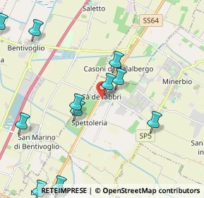 Mappa Via Savenella, 40061 Minerbio BO, Italia (2.5)