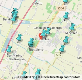 Mappa Via Savenella, 40061 Minerbio BO, Italia (2.7985)