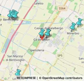 Mappa Via Savenella, 40061 Minerbio BO, Italia (2.74091)