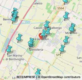 Mappa Via Savenella, 40061 Minerbio BO, Italia (2.582)
