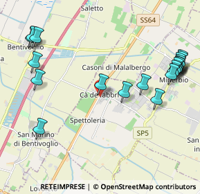 Mappa Via Savenella, 40061 Minerbio BO, Italia (2.6565)