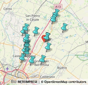 Mappa Via Savenella, 40061 Minerbio BO, Italia (6.88421)